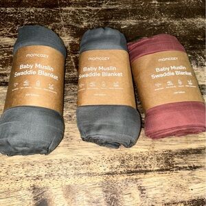3 pack new mom cozy baby swaddle blankets